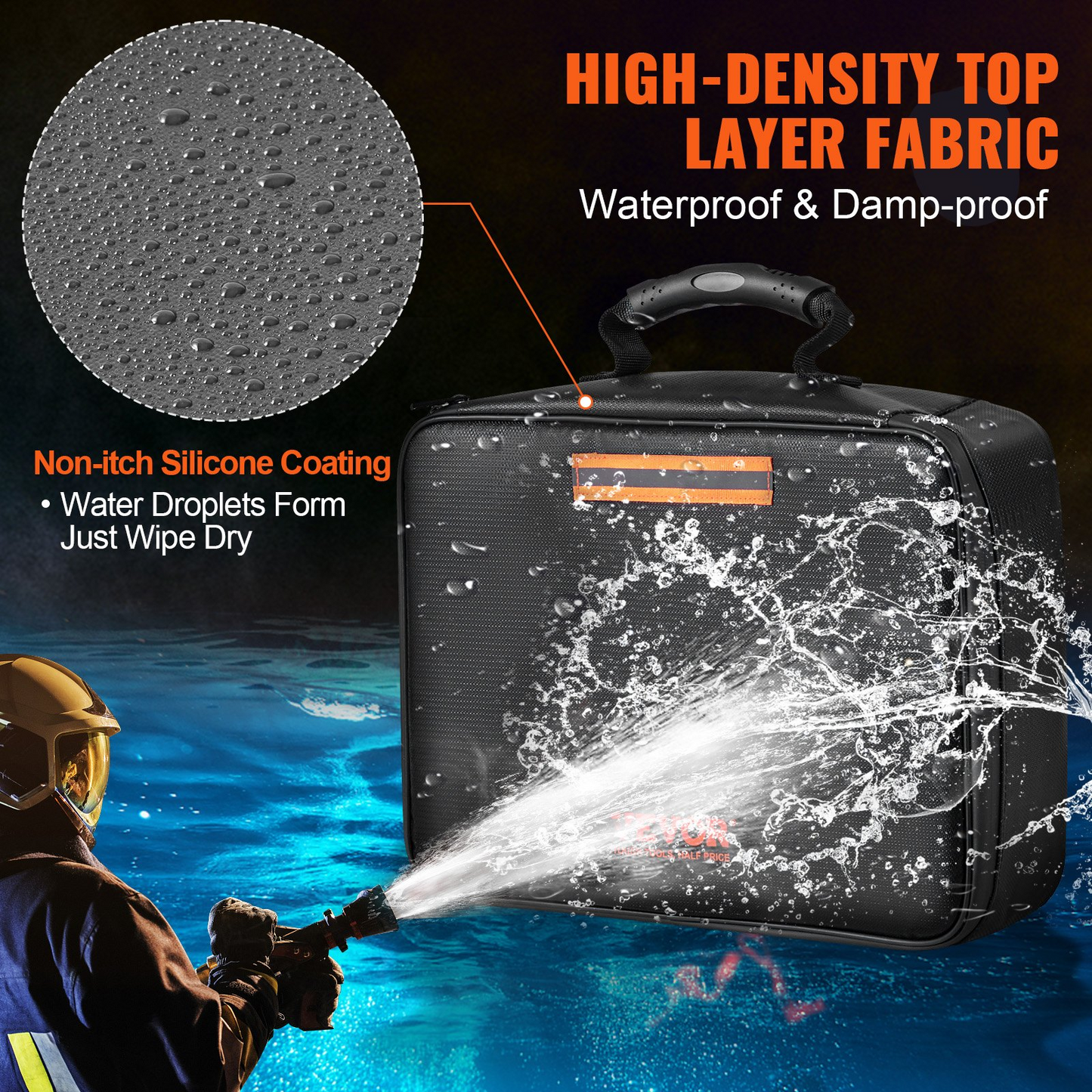 VEVOR 2000℉ Fireproof Waterproof Document Box