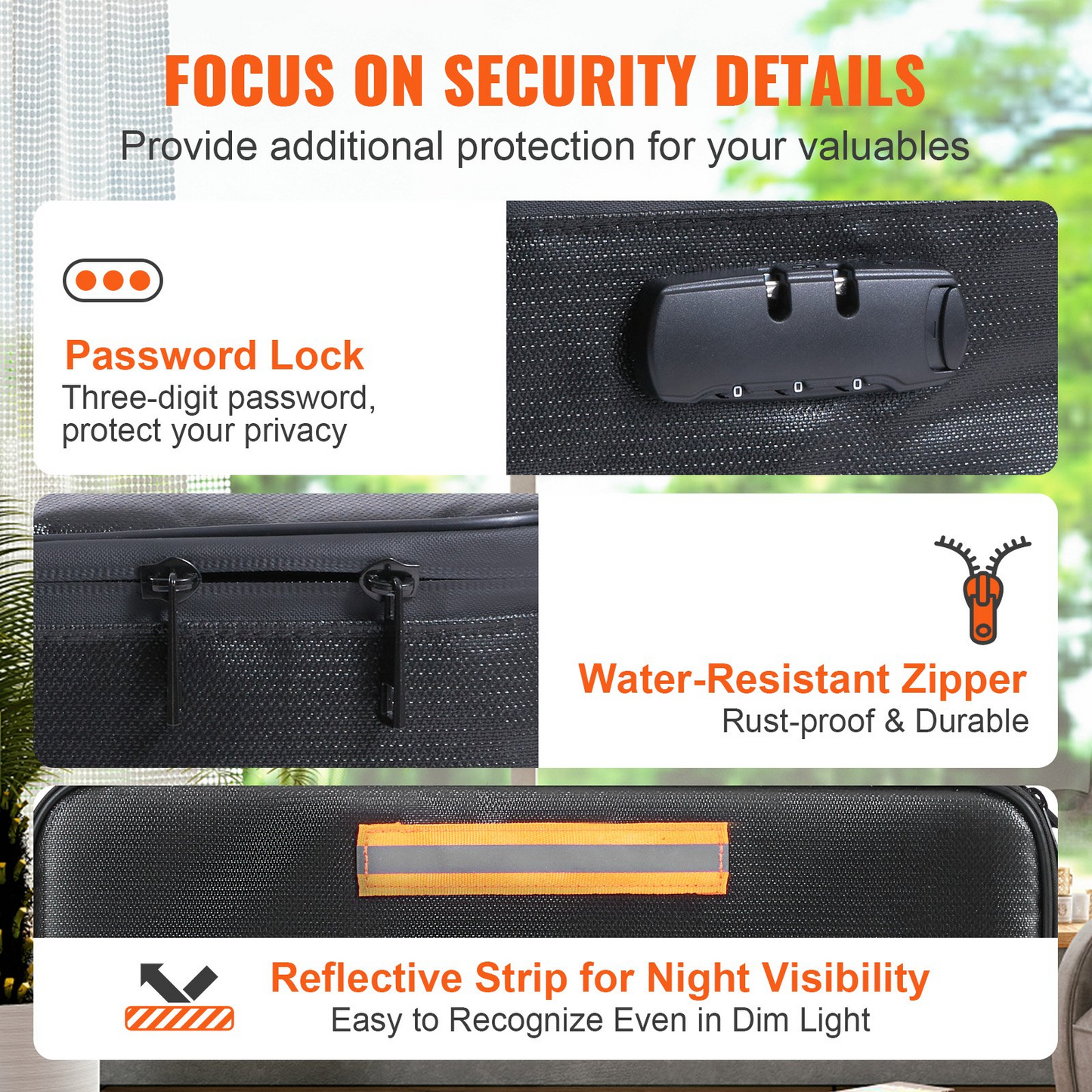 VEVOR 2000℉ Fireproof Waterproof Document Box