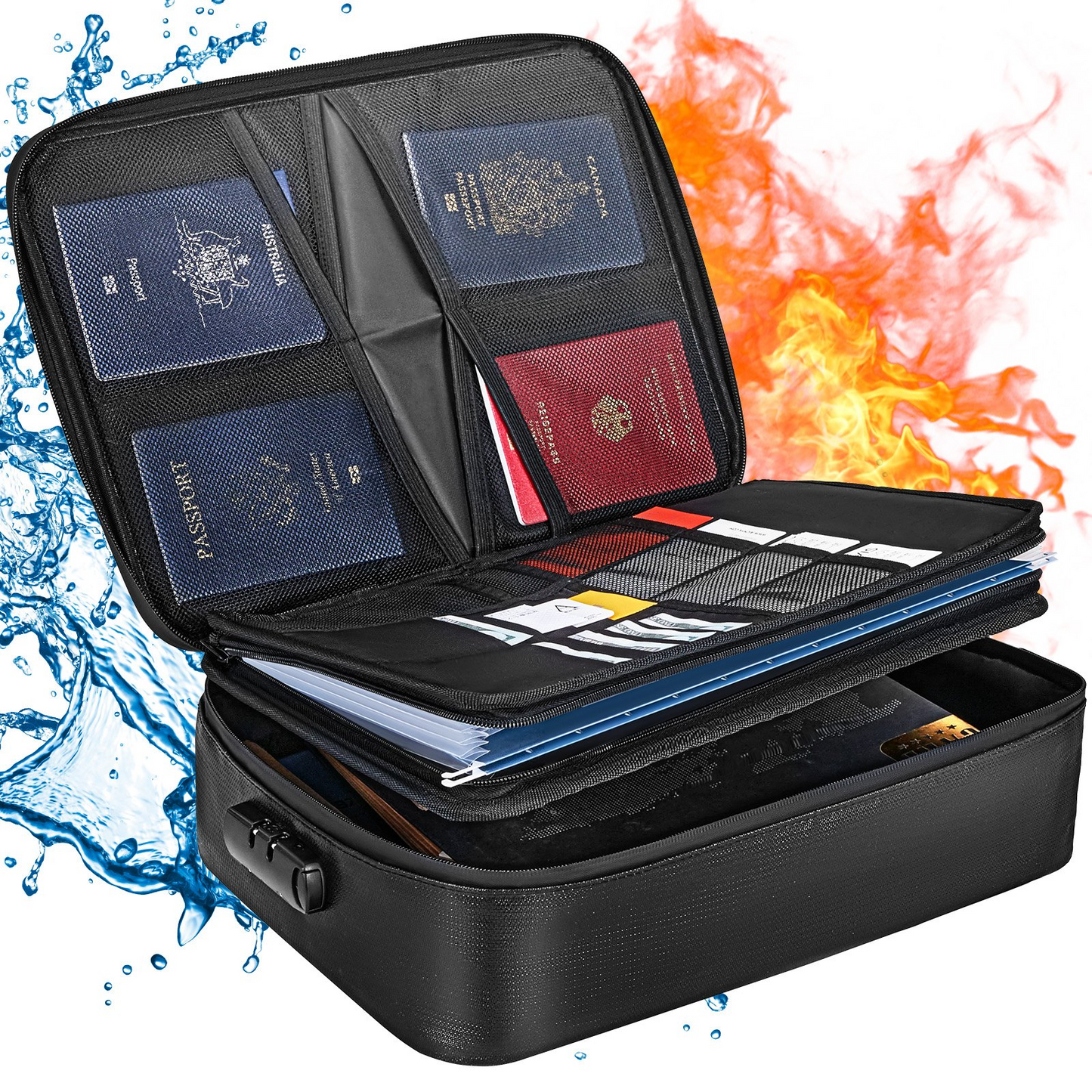 VEVOR 2000℉ Fireproof Waterproof Document Box