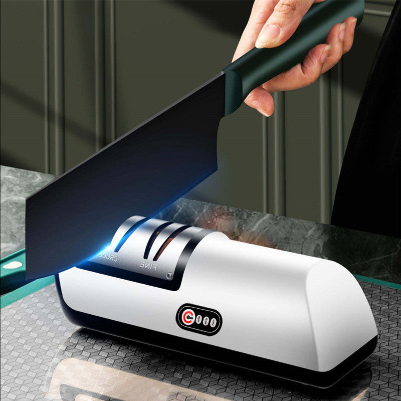 USB Rechargeable Electric Automatic Knife Sharpener - SMDShopping