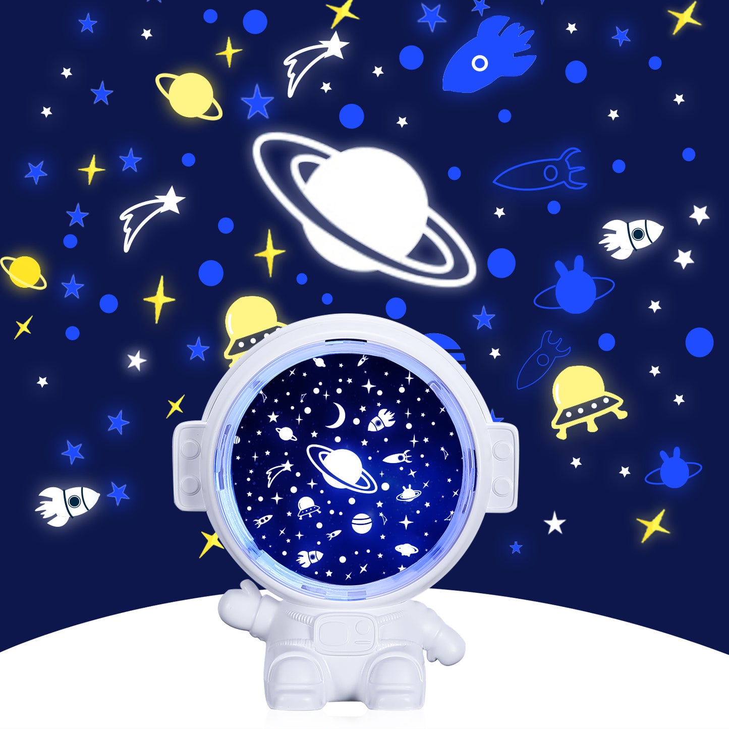 Galaxy Star Projector Astronaut Night Light - SMDShopping