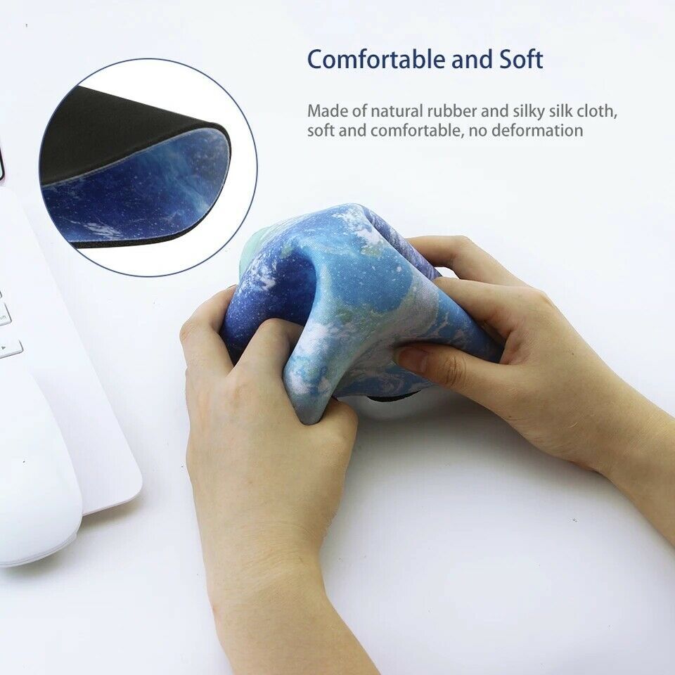 Non-Slip Space Round Gaming Mouse Pad