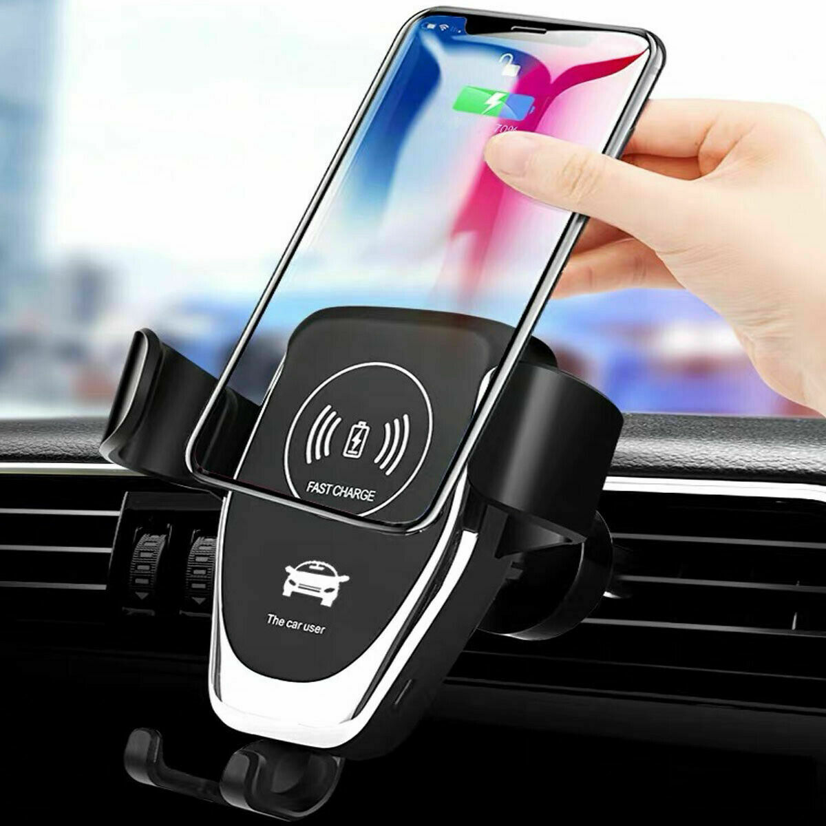 10W QI Wireless Car Charger Mount