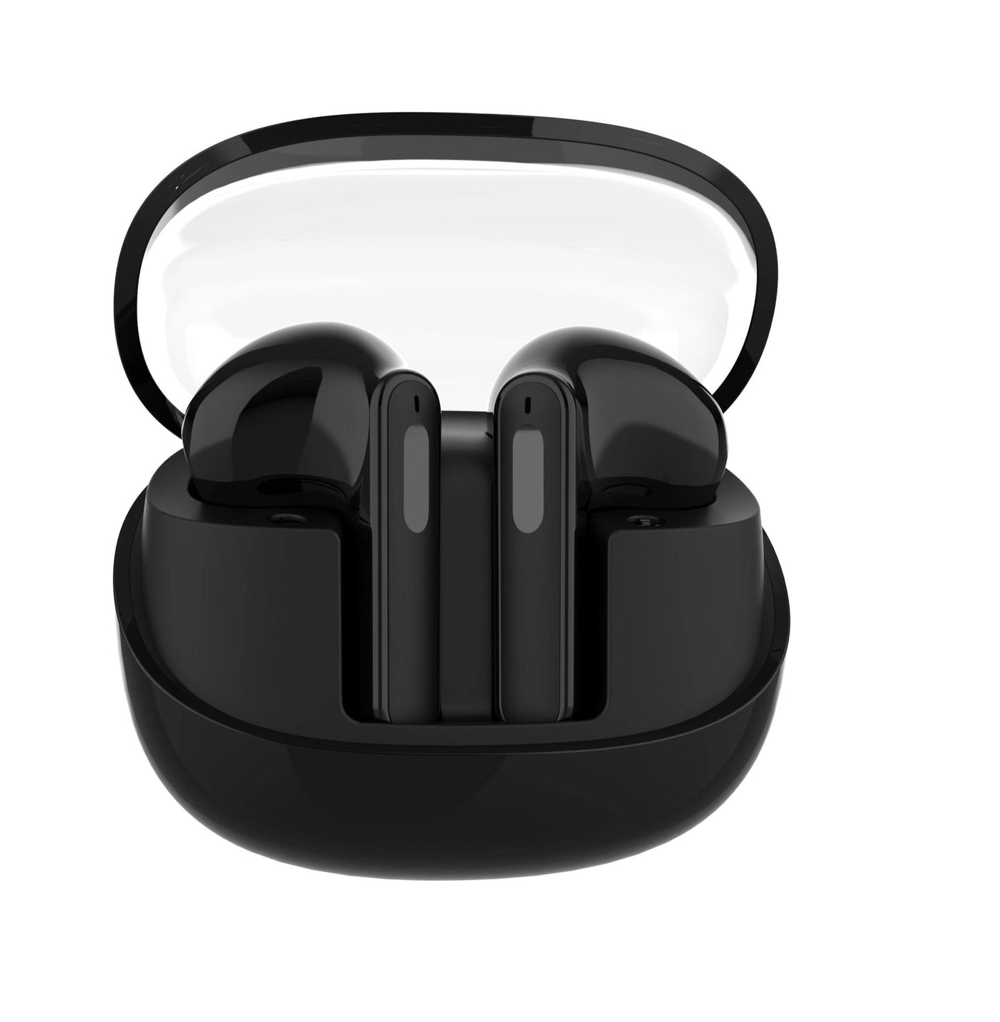 Wireless Bluetooth-Compatible Headset with Transparent Mini Bin - SMDShopping