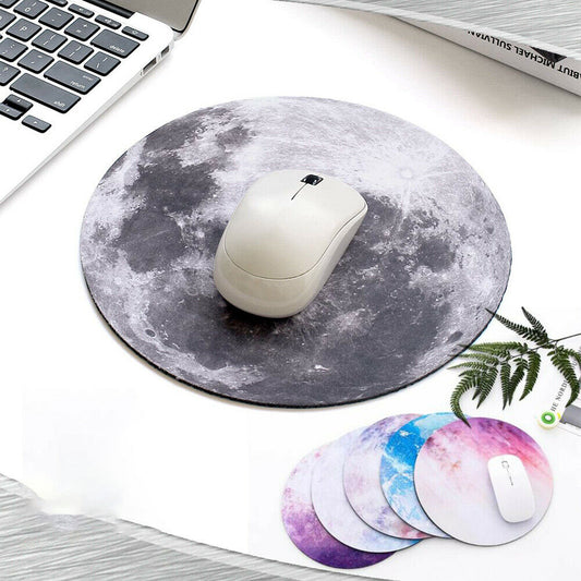 Non-Slip Space Round Gaming Mouse Pad