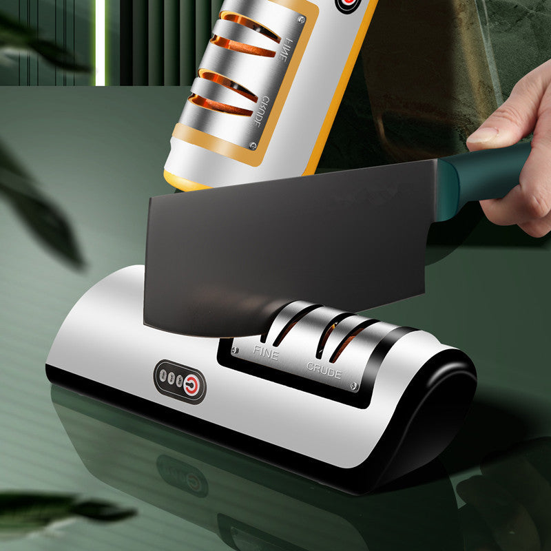 USB Rechargeable Electric Automatic Knife Sharpener - SMDShopping