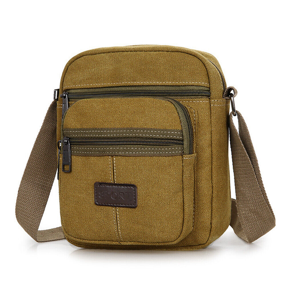 Unisex Canvas Crossbody Shoulder Satchel Bag