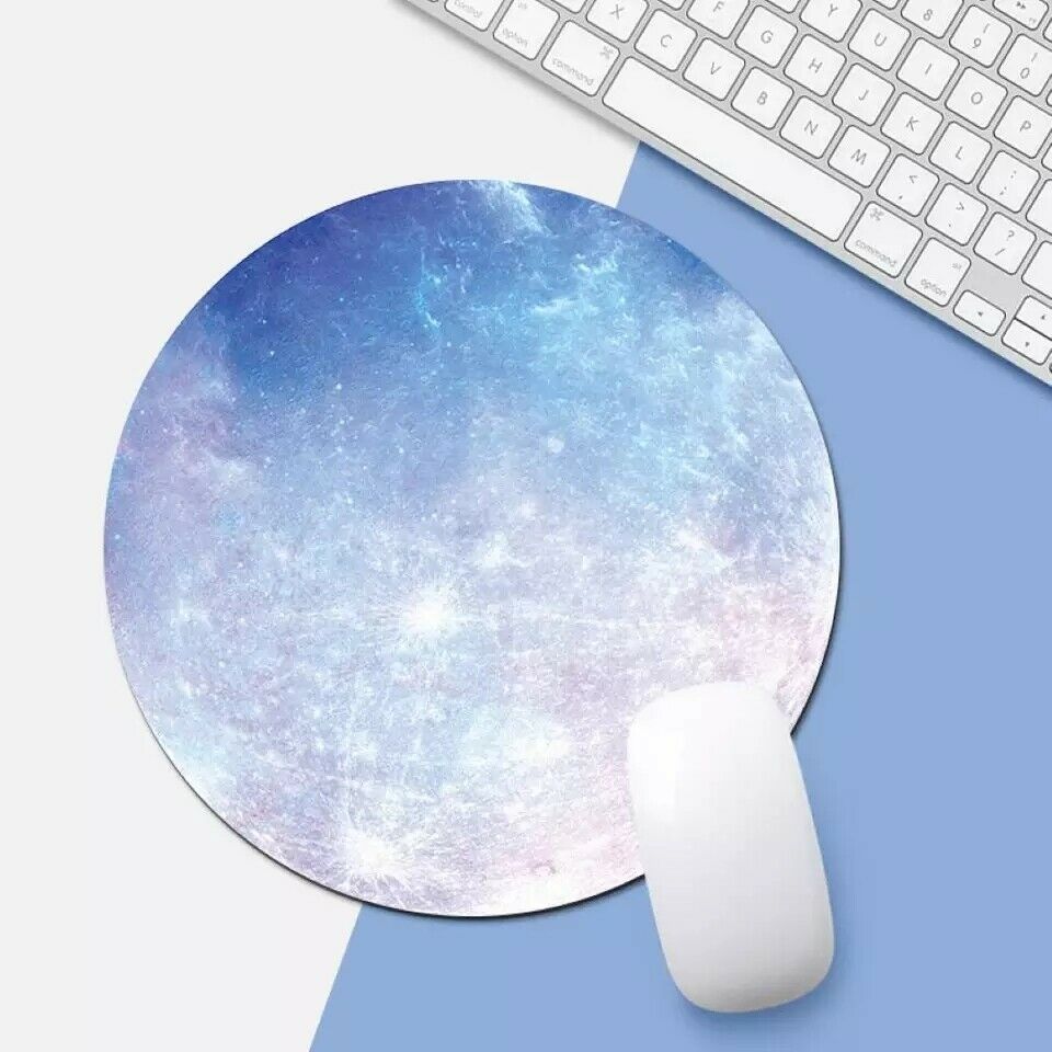 Non-Slip Space Round Gaming Mouse Pad