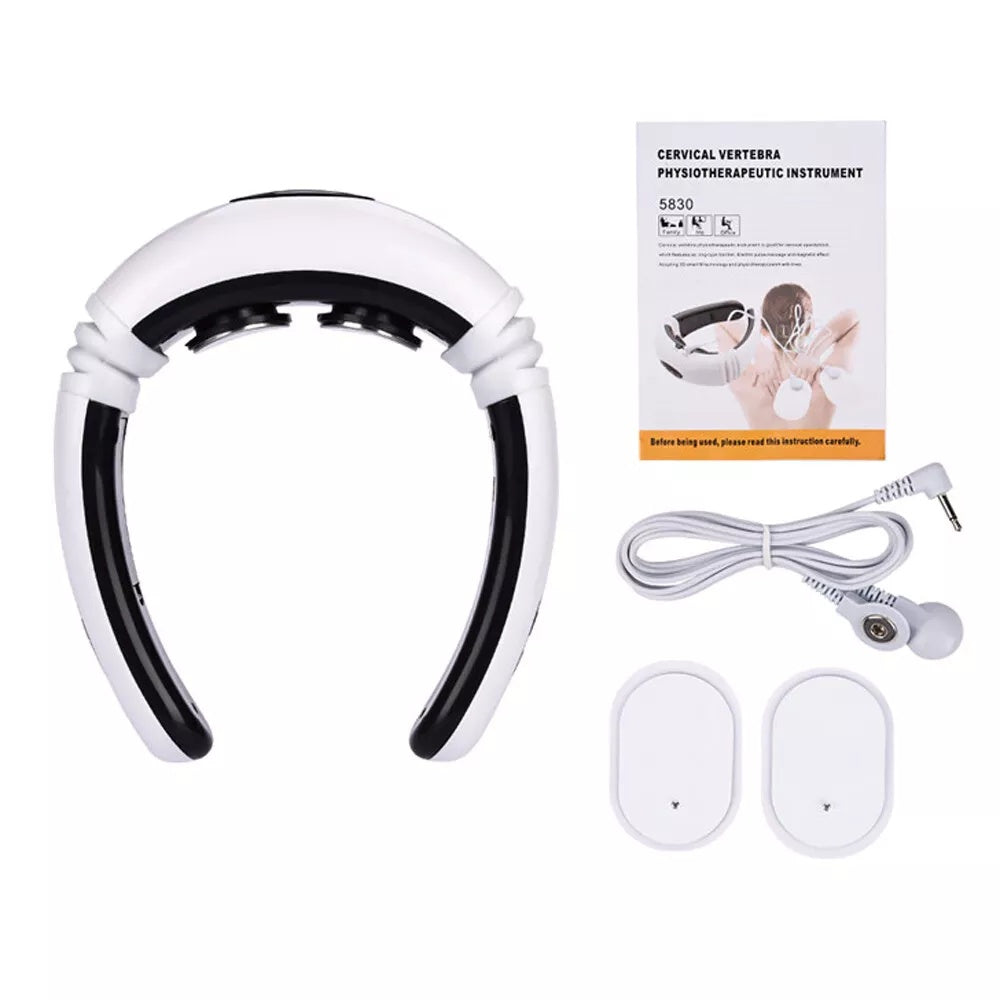 Electric TENS Neck Massager with Magnetic Therapy